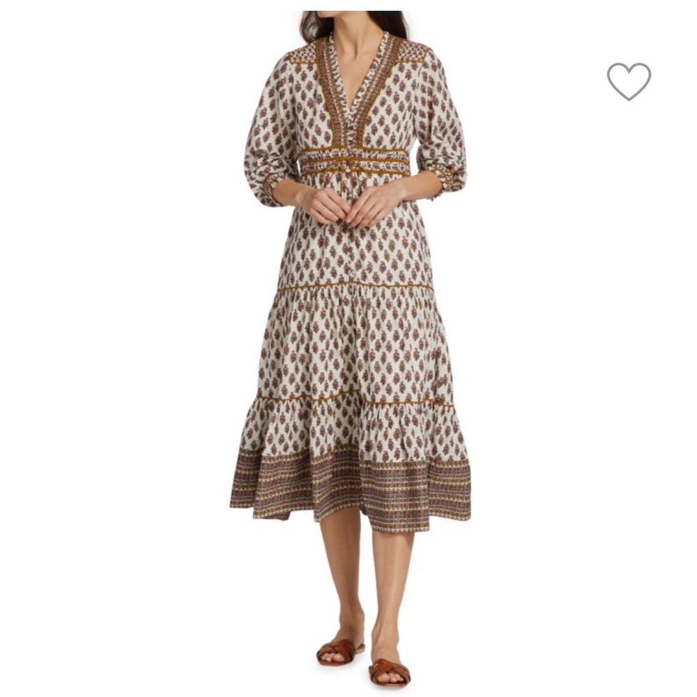 Veronica Beard Alessandra Printed Dress Size 4, block print dress
